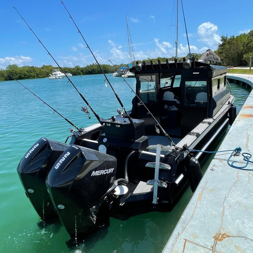 Fishing Boat Trailer - Visboot 18ft Aluminium met Motor en